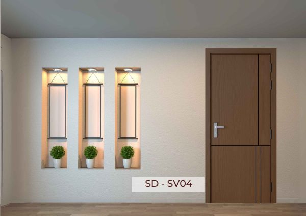 Cửa Chạy Chỉ Đen SD - SV04