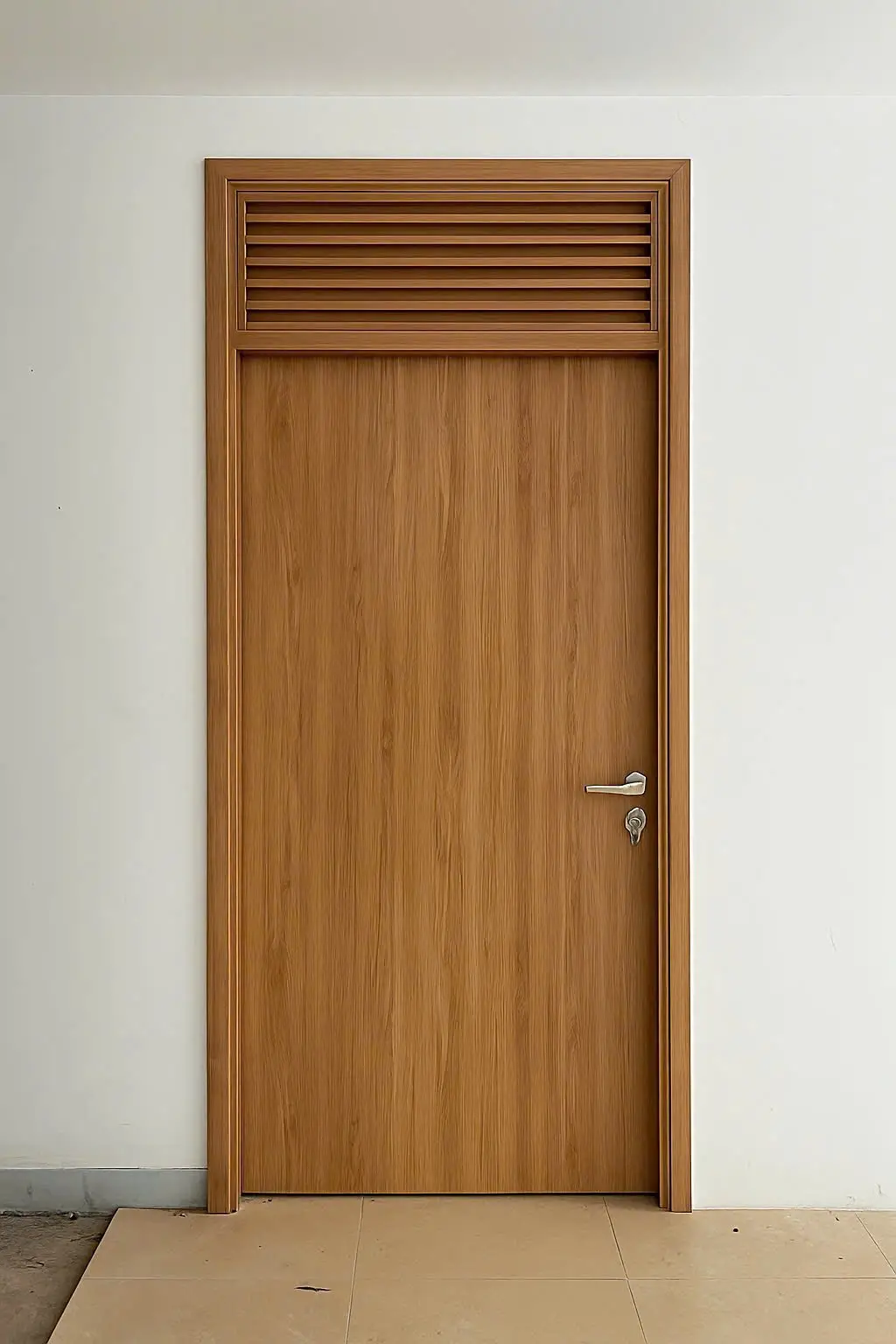 Cửa composite màu trắng hiện đại