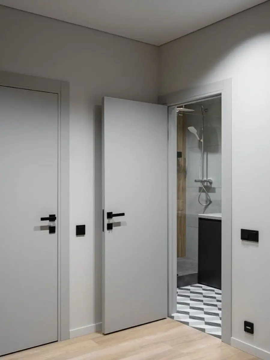 Cửa composite màu trắng