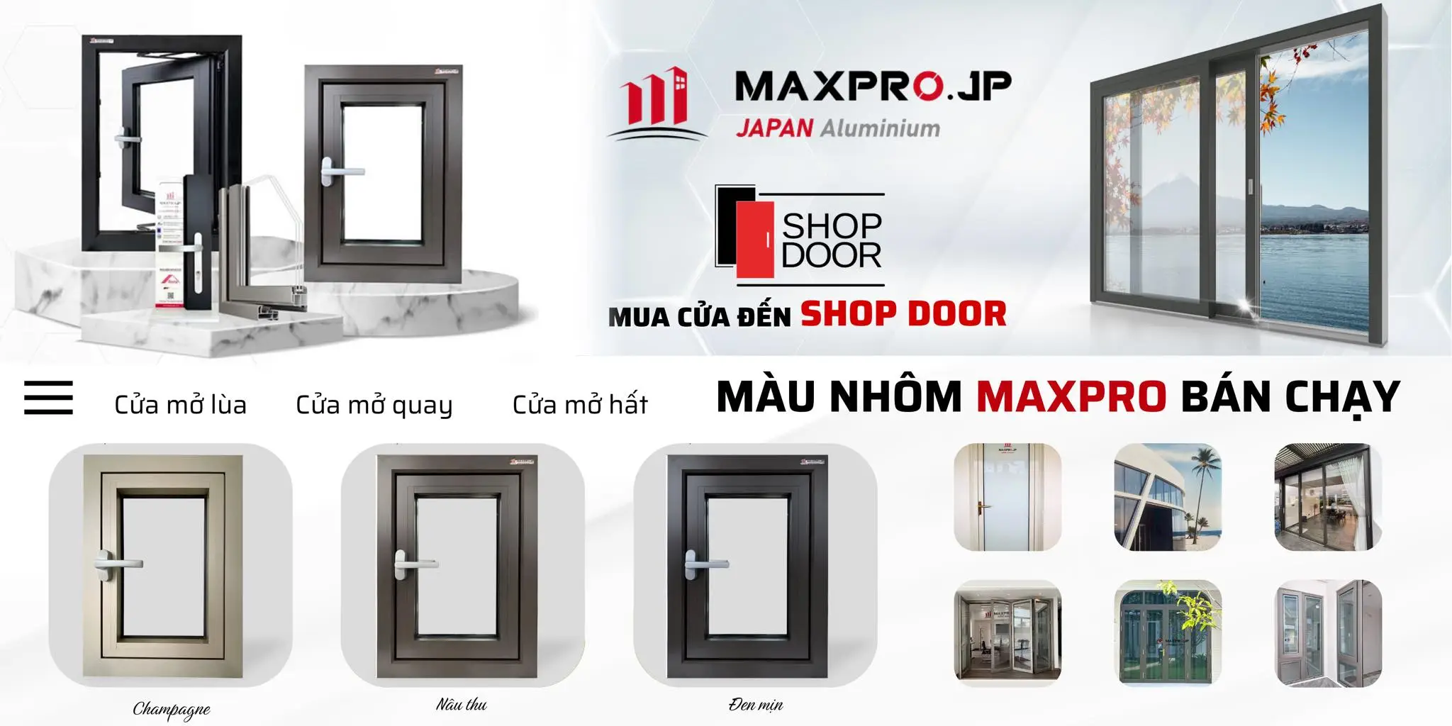 Cửa màu nhôm Maxpro