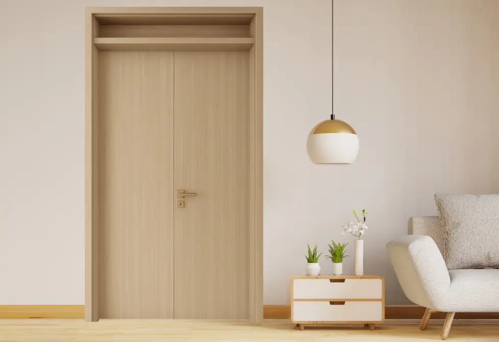 Cửa nhựa composite 2 cánh mở rộng không gian