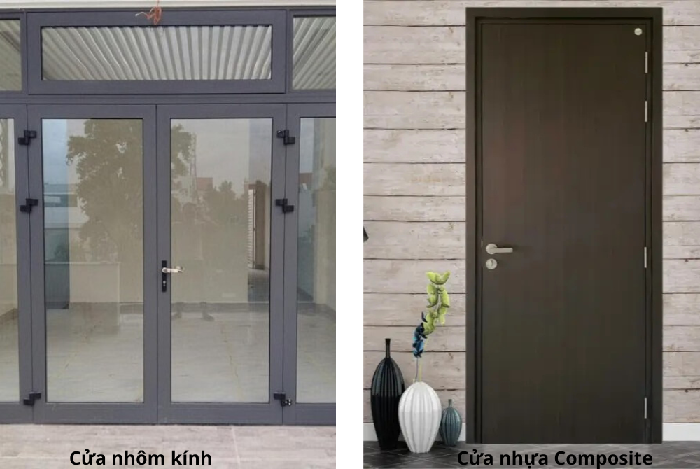Cửa nhựa Composite và cửa nhôm kính