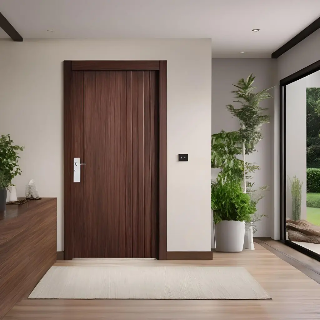 Cửa nhựa composite vân gỗ hiện đại