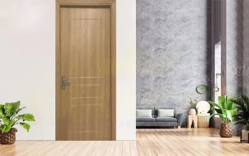 Cửa nhựa composite vân gỗ sang trọng cho nội thất hiện đại