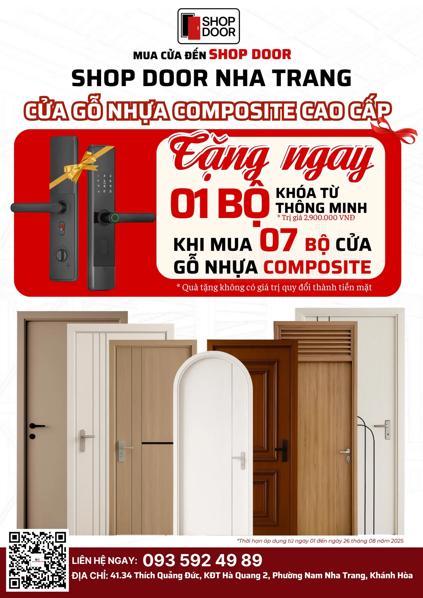 Khuyến mãi cửa composite Nha Trang