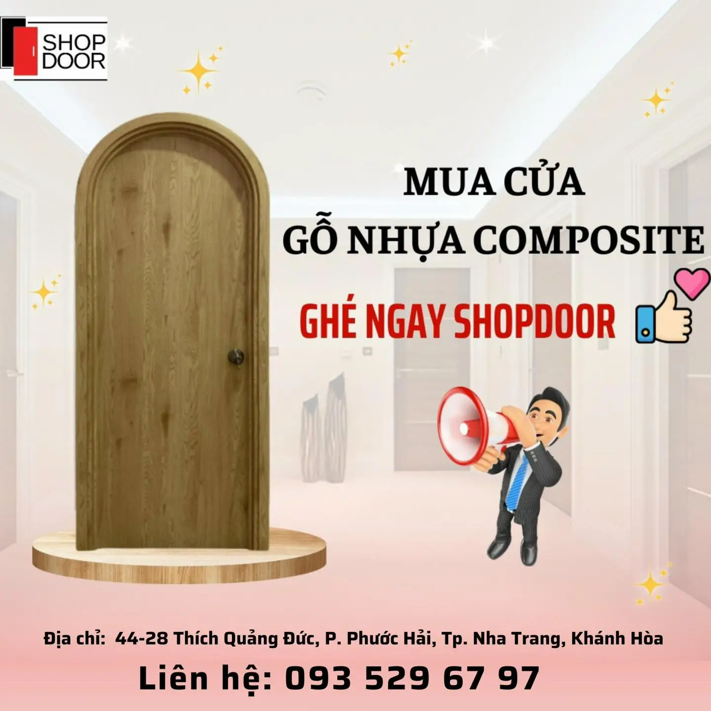 Lắp đặt cửa vòm nhựa composite tại nhà