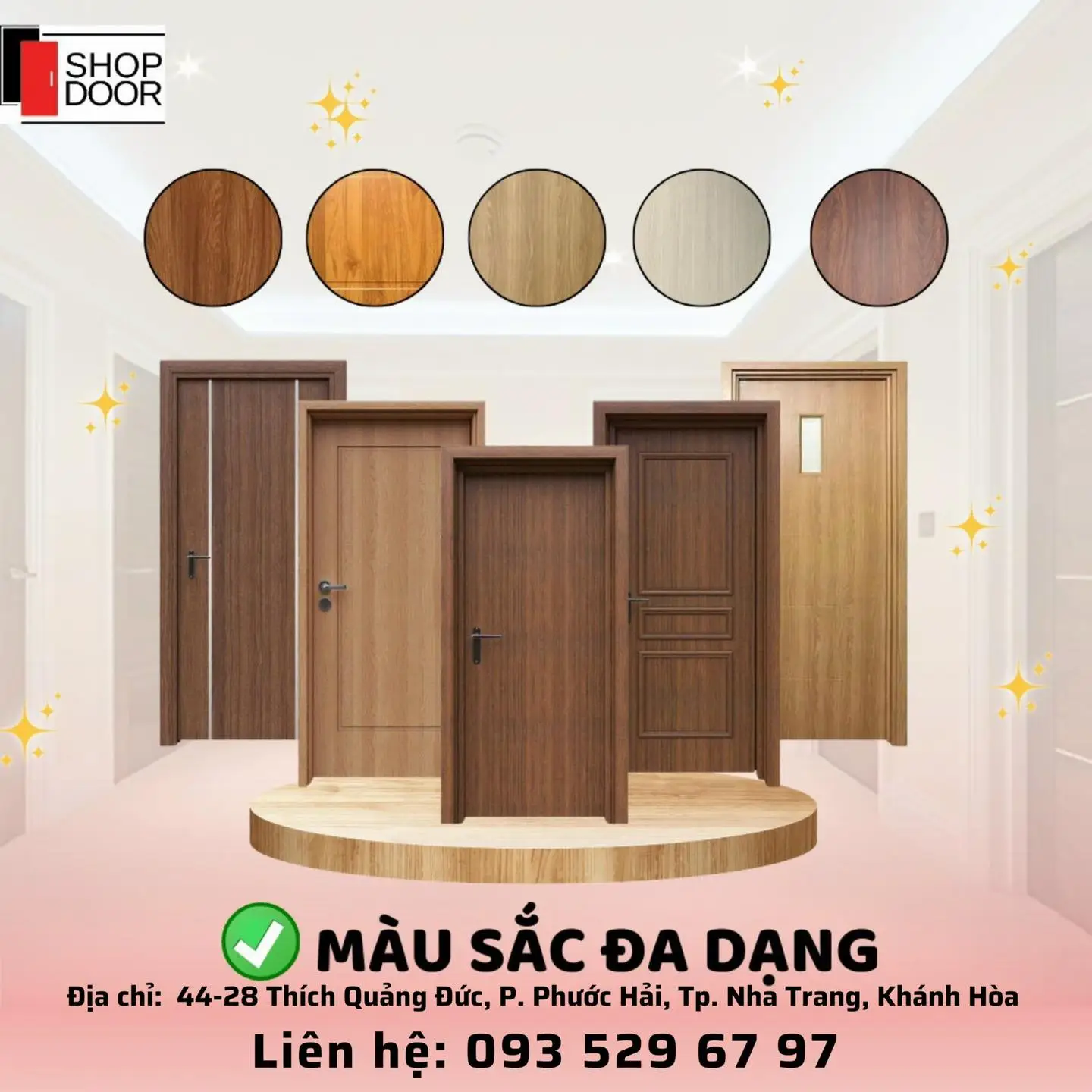 Mẫu cửa composite bền đẹp hiện đại