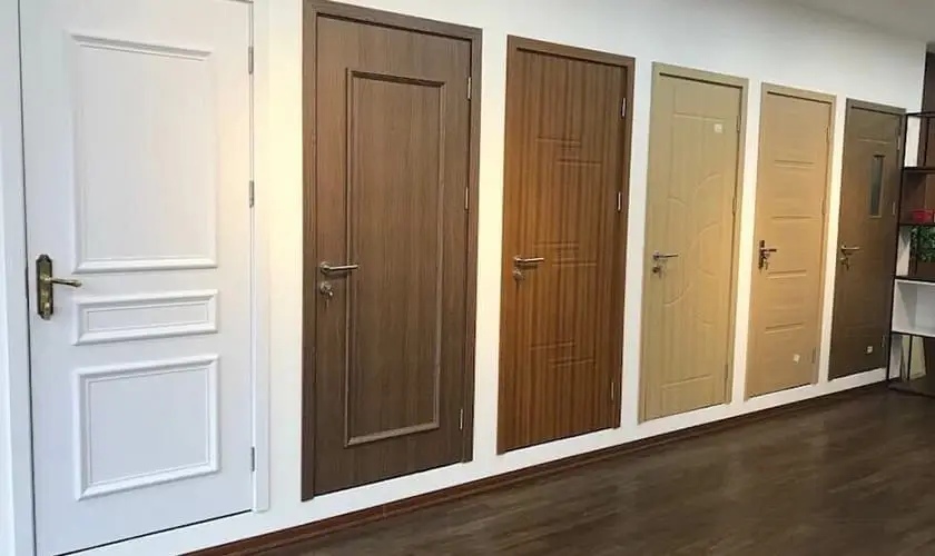 mẫu cửa nhựa composite đẹp màu vân gỗ tự nhiên