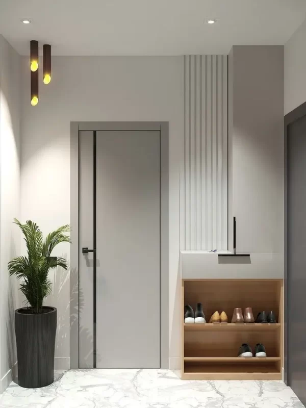 Mẫu cửa nhựa composite vân gỗ lắp thực tế