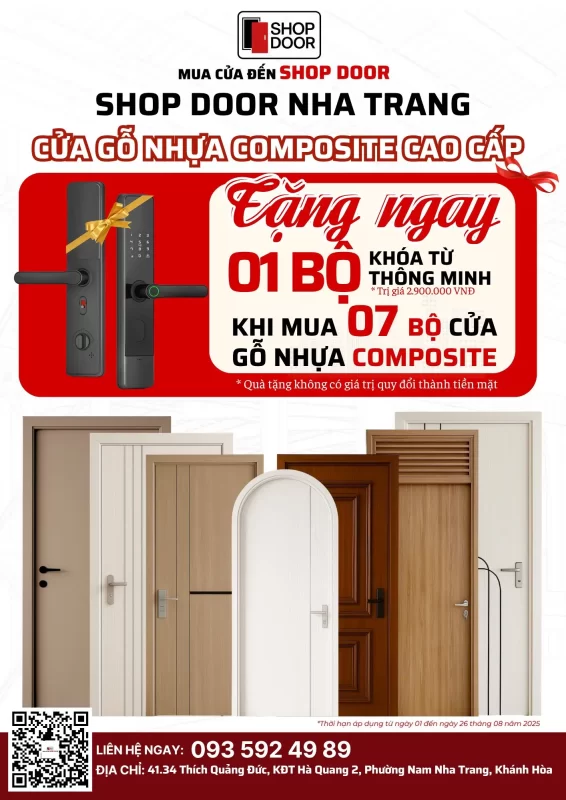 Chương trình ưu đãi tại Shop Door Nha Trang áp dụng đến 26/8/2025