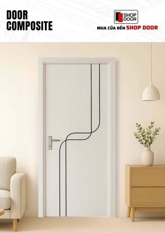 Mẫu cửa composite chống nước chống mối mọt cho công trình