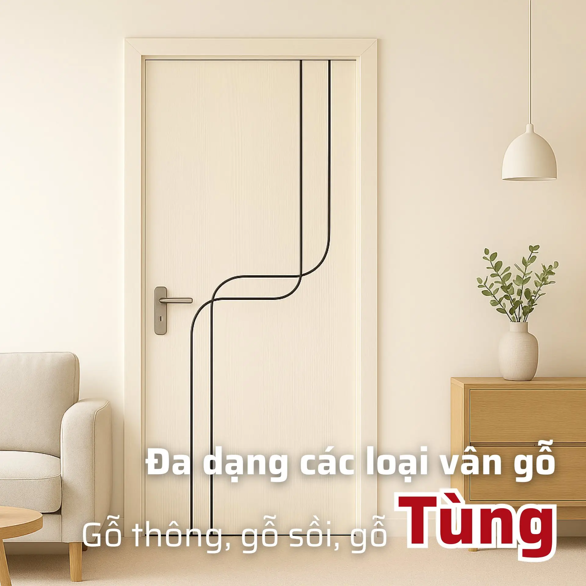 cửa composite đa dạng loại vân gỗ