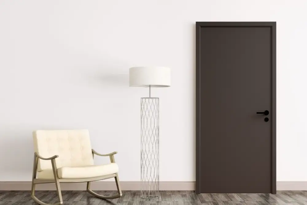 cửa composite vân gỗ phòng ngủ