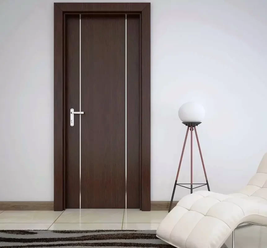 Cửa nhựa giả gỗ lắp đặt trong phòng ngủ Quy Nhơn