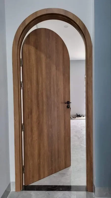 Mẫu cửa vệ sinh Composite vân gỗ đẹp tại Bình Định