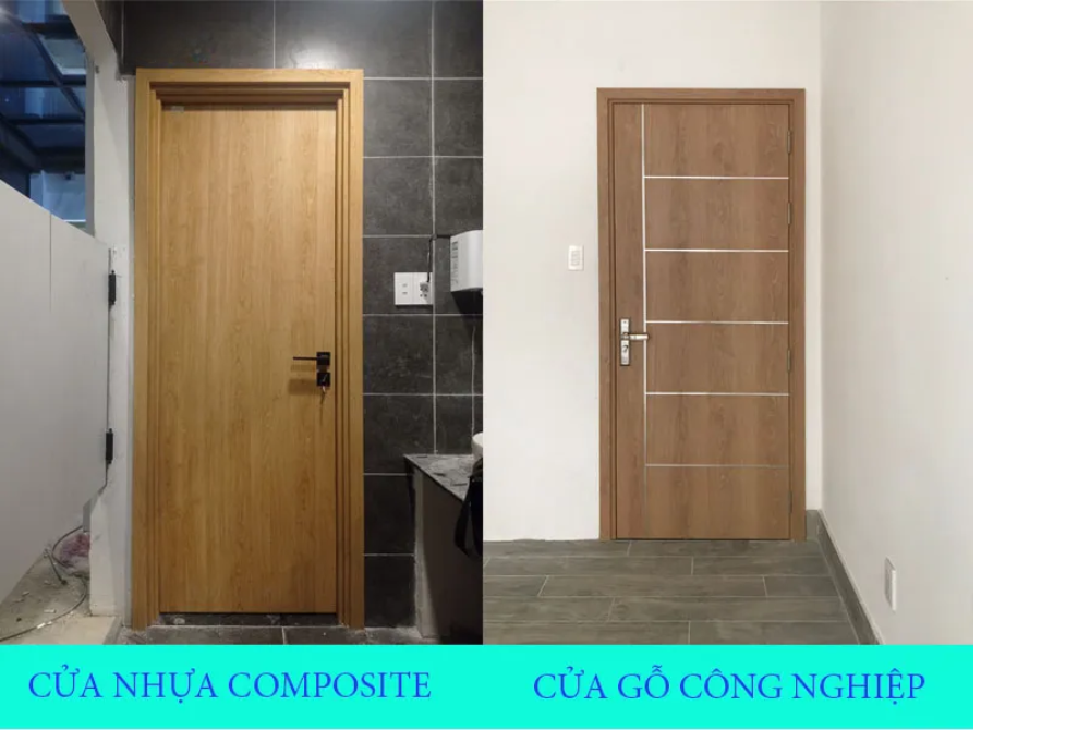 So sánh cửa composite và cửa gỗ tự nhiên về độ bền và thẩm mỹ