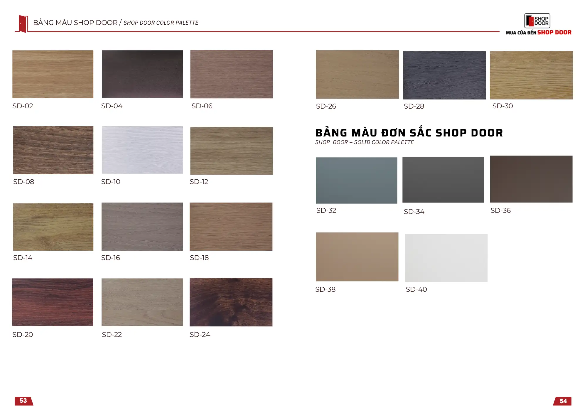 Bảng màu cửa composite luxury trầm ấm và bền theo thời gian