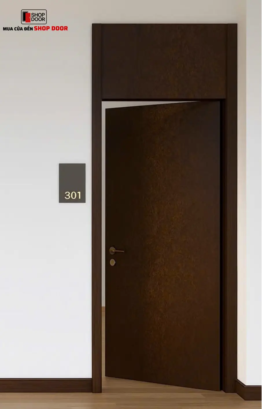 cửa gỗ chống cháy 30 phút dùng cho không gian nguy cơ thấp