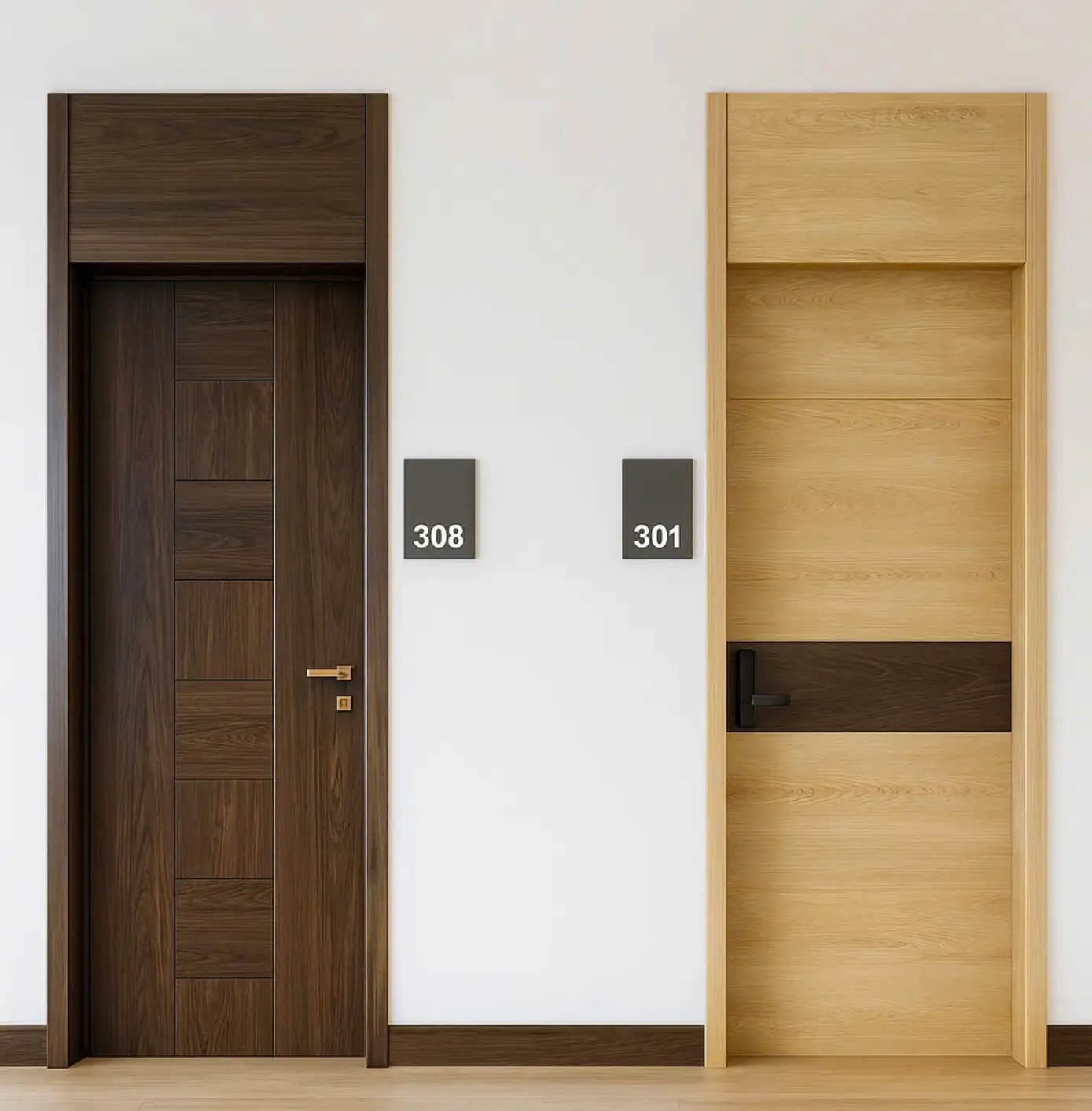 Cửa gỗ chống cháy EI 60 đạt tiêu chuẩn PCCC