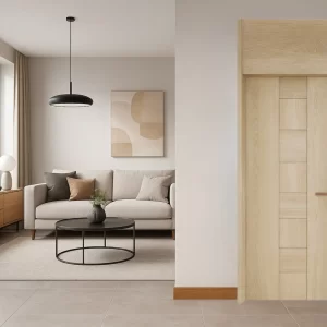 Cửa gỗ chống cháy EI 60 mã 003