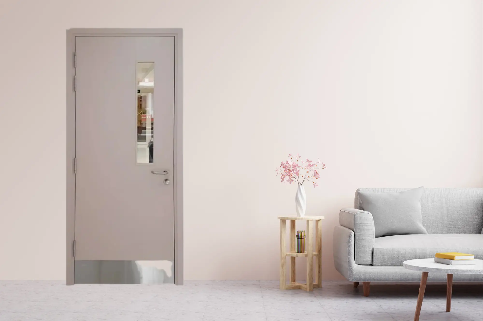 Cửa gỗ chống cháy EI 60 mã 009