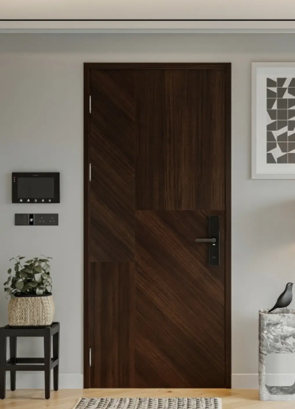 Cửa gỗ chống cháy EI 60 mã 018