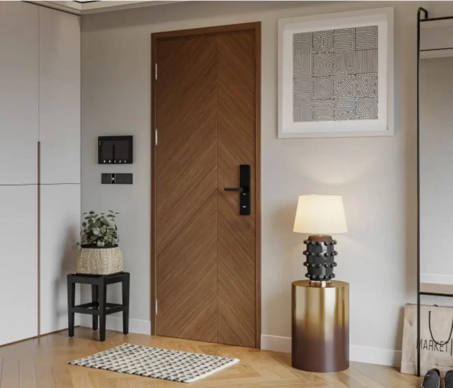 Mẫu cửa gỗ chống cháy tại Nha Trang cho nhà phố