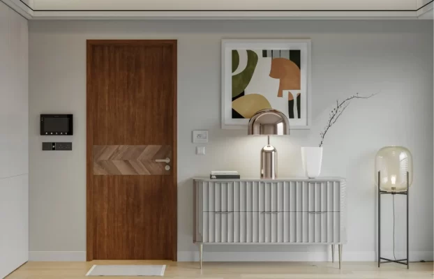 Mẫu cửa gỗ chống cháy tại Nha Trang cho khách sạn