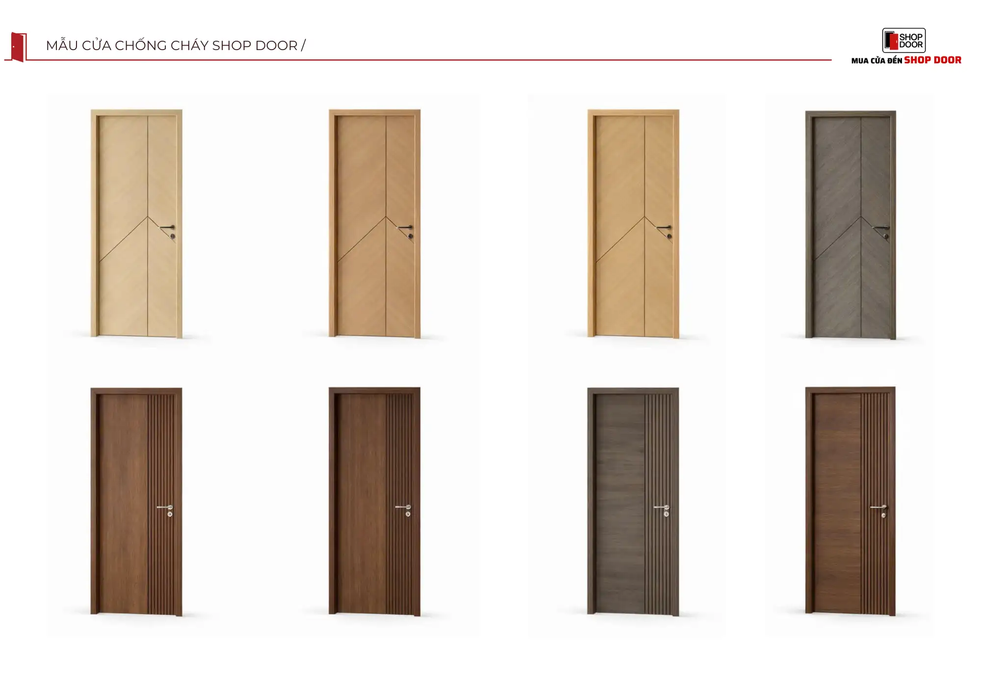 Các hạng mục cửa gỗ chống cháy được cung cấp từ nhà máy