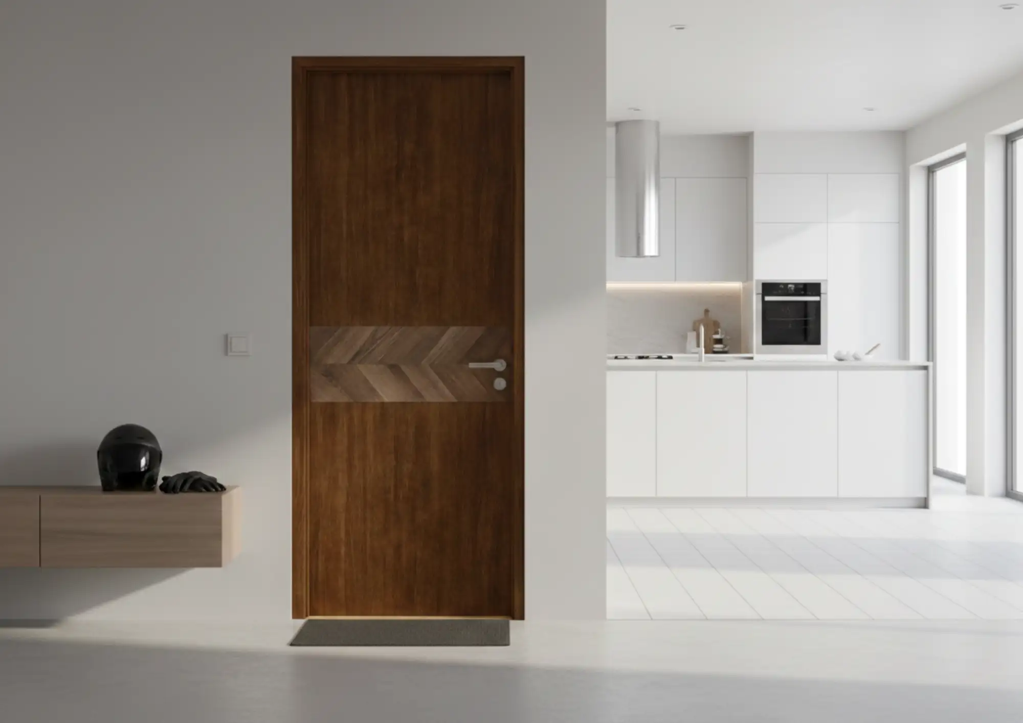 Cửa chống cháy ngăn khu để xe trong nhà dân