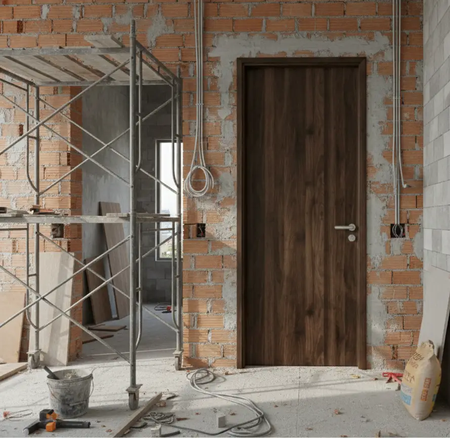 cửa chống cháy tại công trình nhà phố quận 12