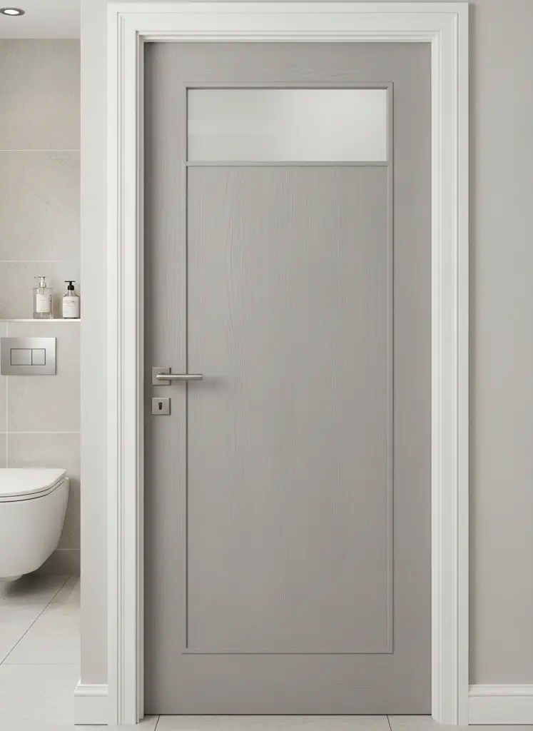 Cửa composite chịu nước phù hợp lắp WC