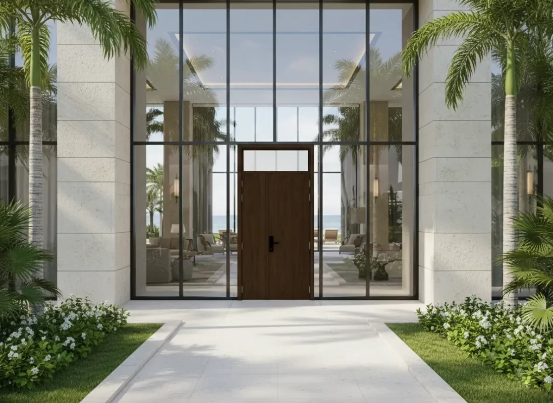 Cửa composite cho công trình khách sạn resort tại Bình Định