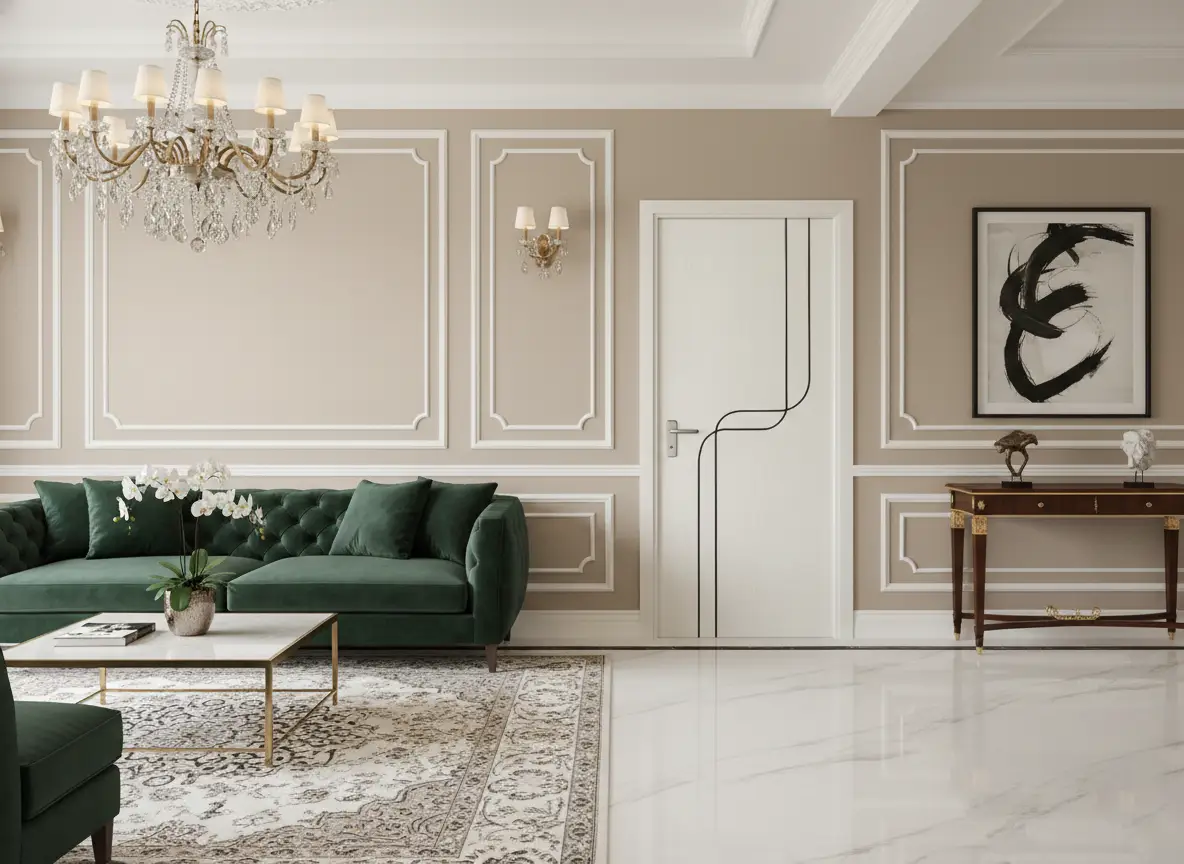 Cửa composite lắp đặt hoàn thiện tại nhà phố Quy Nhơn