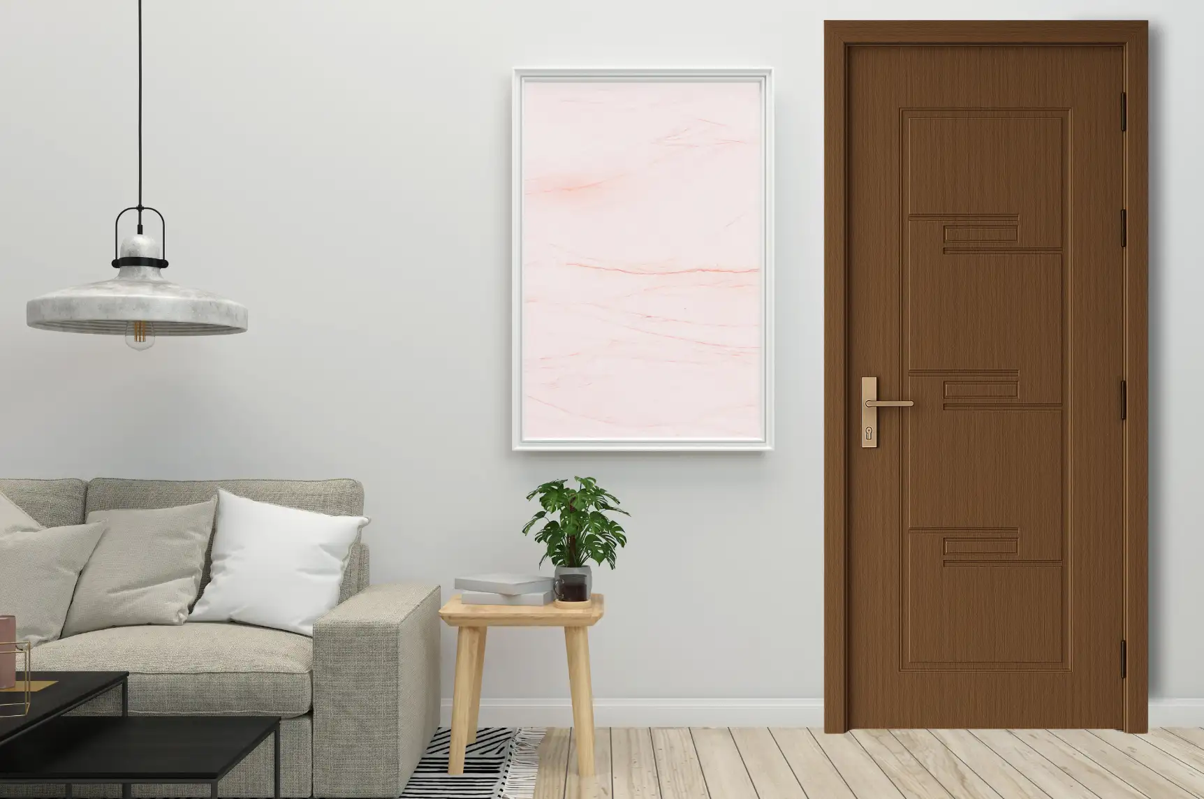 Cửa composite lắp đặt trong nhà phố tại Bình Định