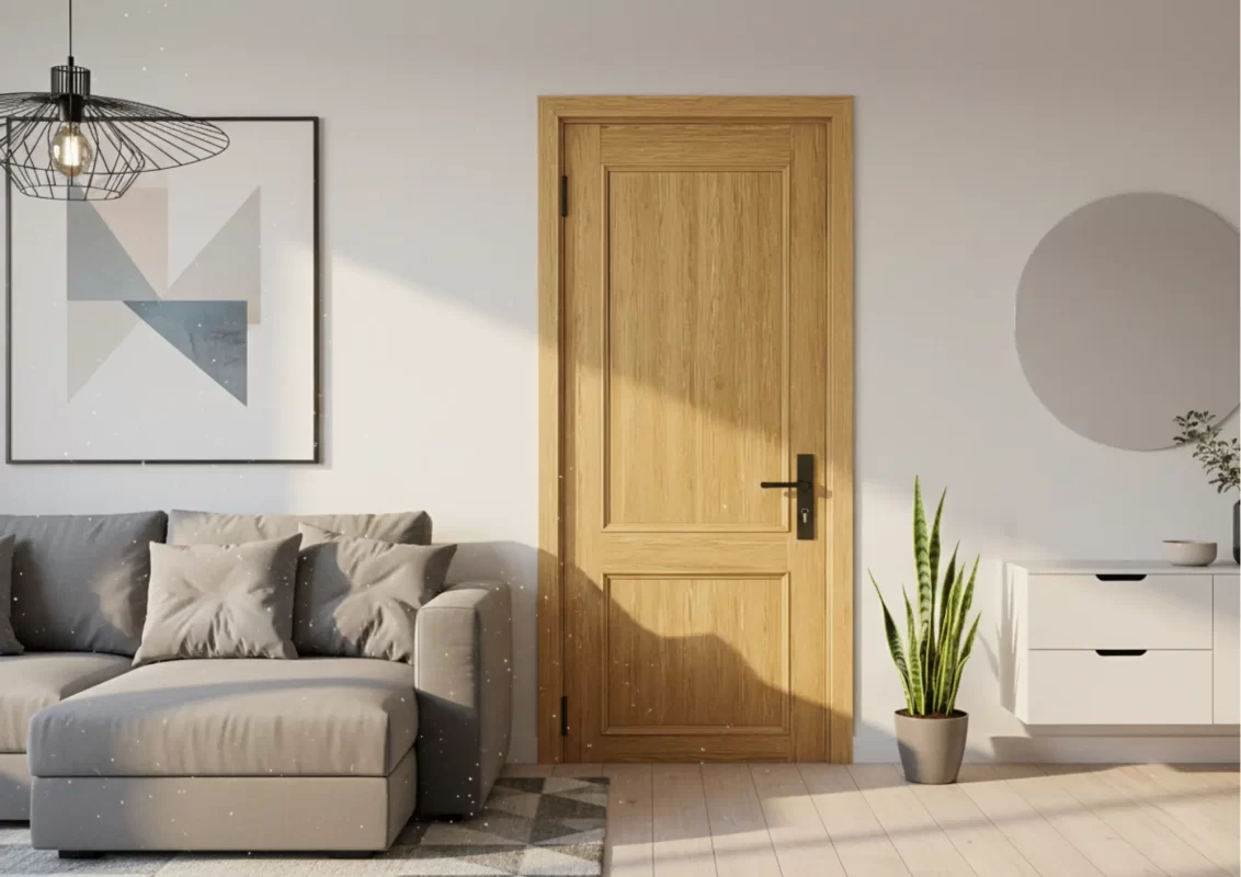 Cửa composite sử dụng trong nhà ở Bình Định với bề mặt ổn định và thiết kế hiện đại