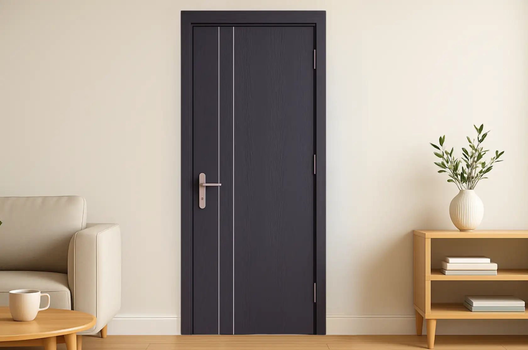 Cửa composite WC cho phòng tắm căn hộ chung cư