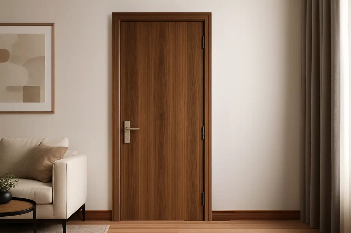 Cửa composite WC lắp trong nhà phố tại Nha Trang