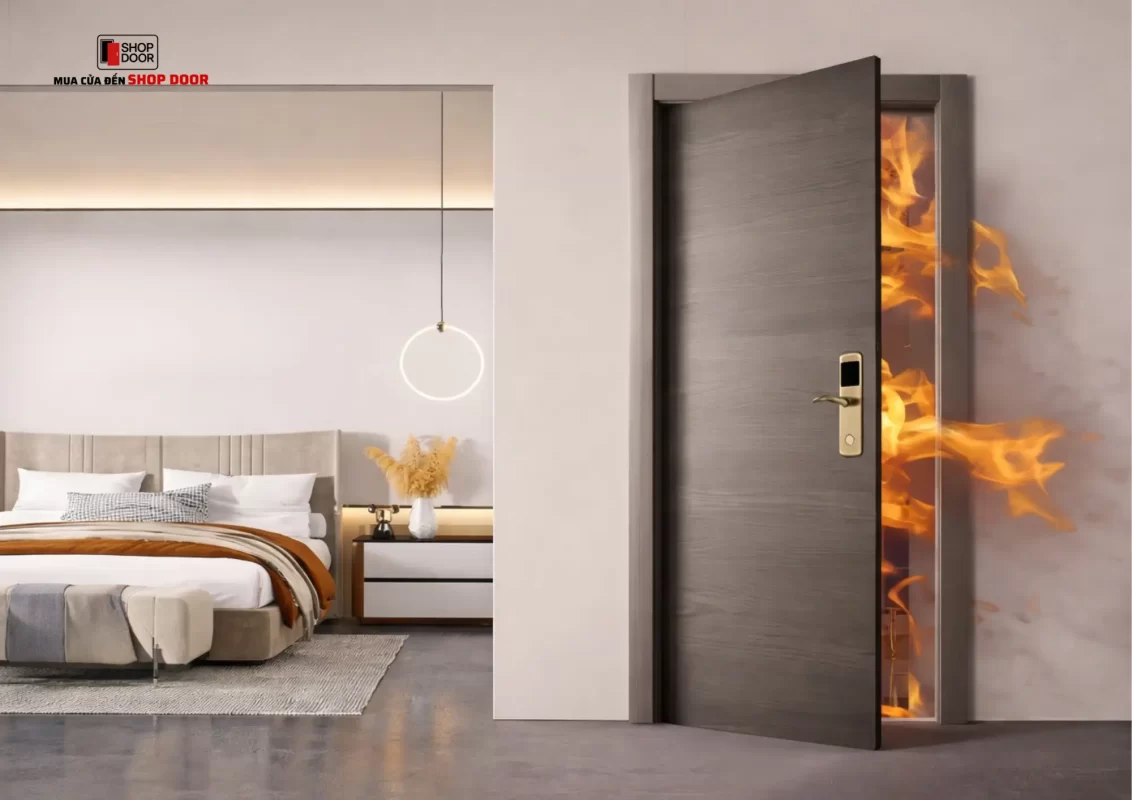 Cửa gỗ chống cháy đã được kiểm định phòng cháy chữa cháy