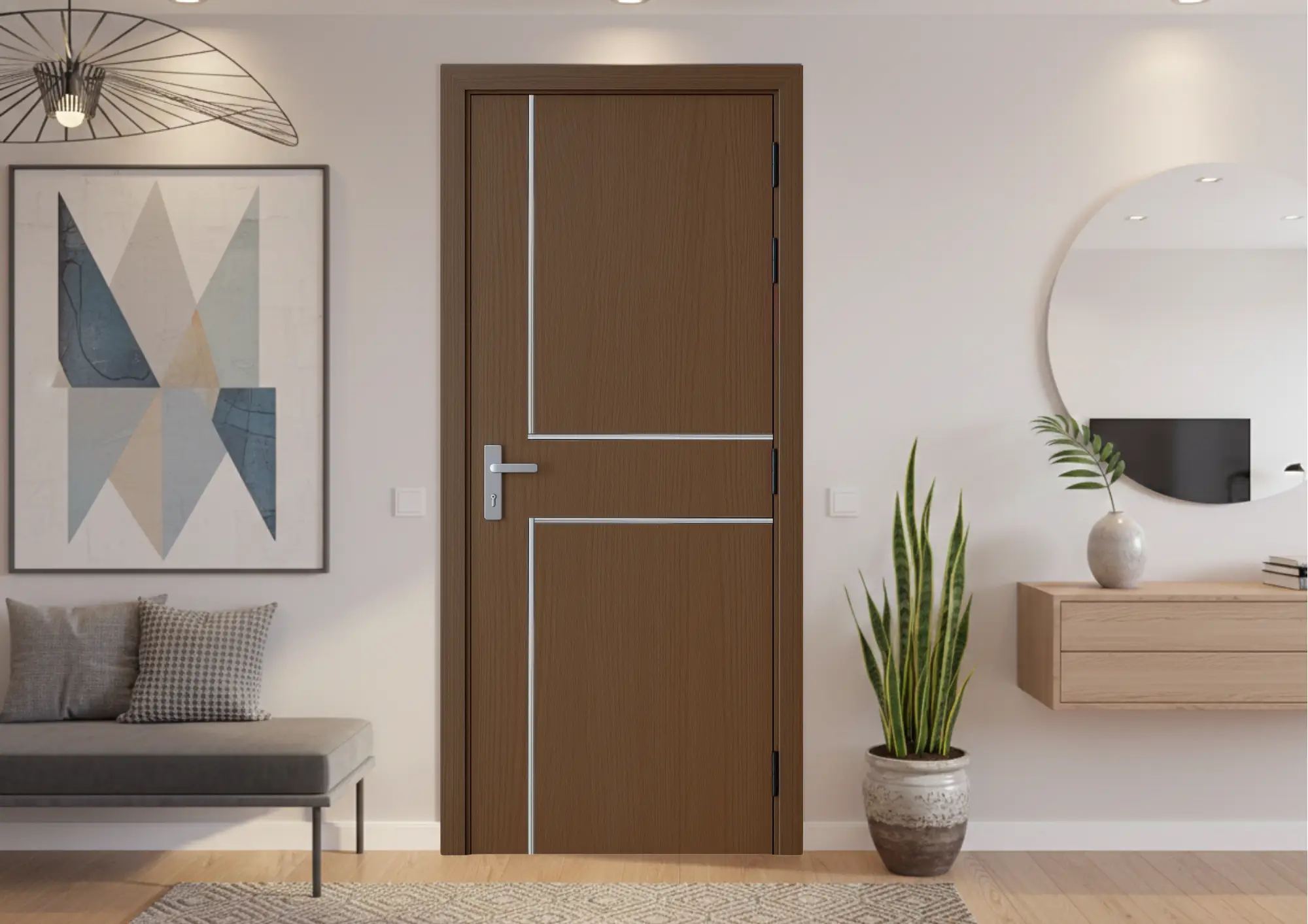 Mẫu cửa nhựa composite phù hợp khí hậu ẩm tại Nha Trang