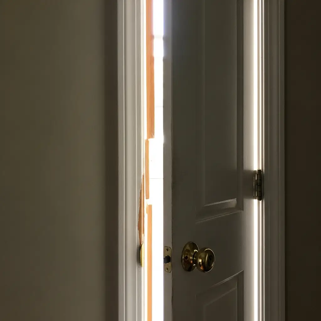 Khuôn cửa composite lắp lệch khiến cửa đóng mở kém tại Quy Nhơn