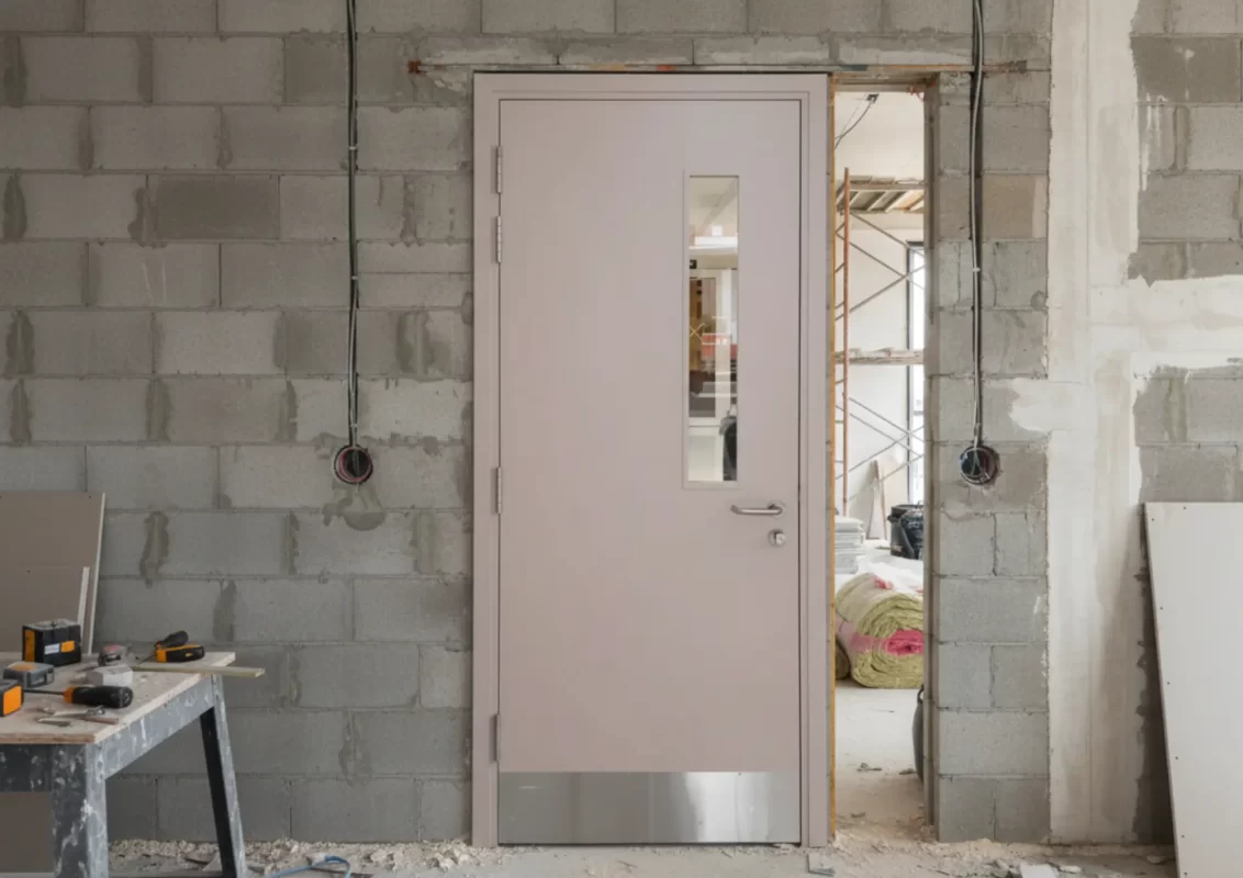 Lắp cửa chống cháy tại công trình nhà phố quận 12