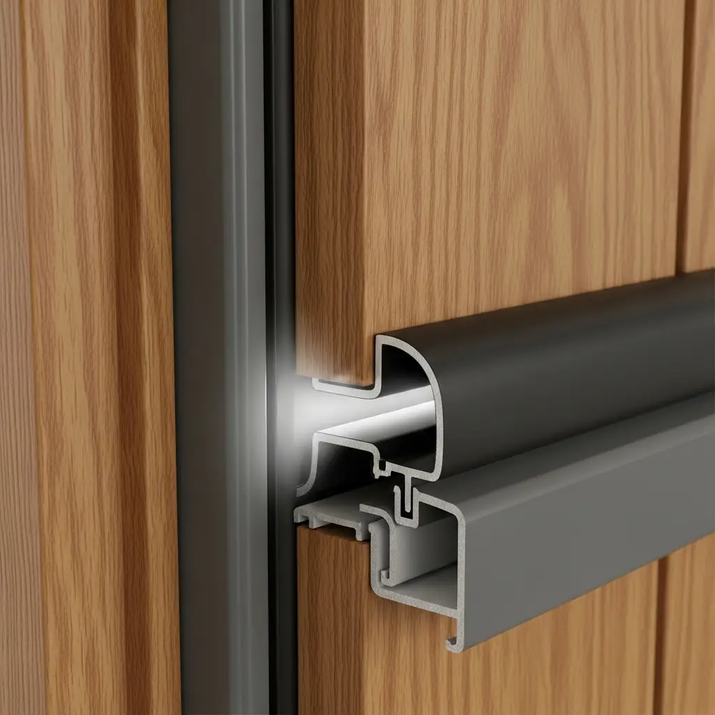 Ron cao su giảm chấn giúp cửa composite kín khít