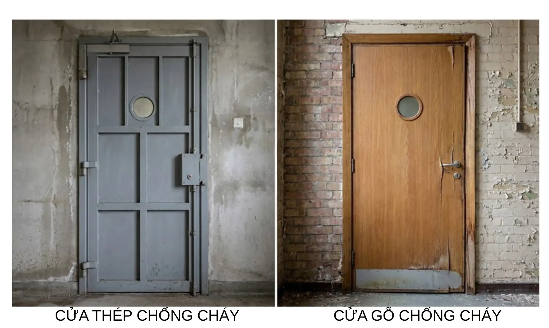 So sánh khả năng chịu lửa của cửa gỗ chống cháy và cửa thép chống cháy