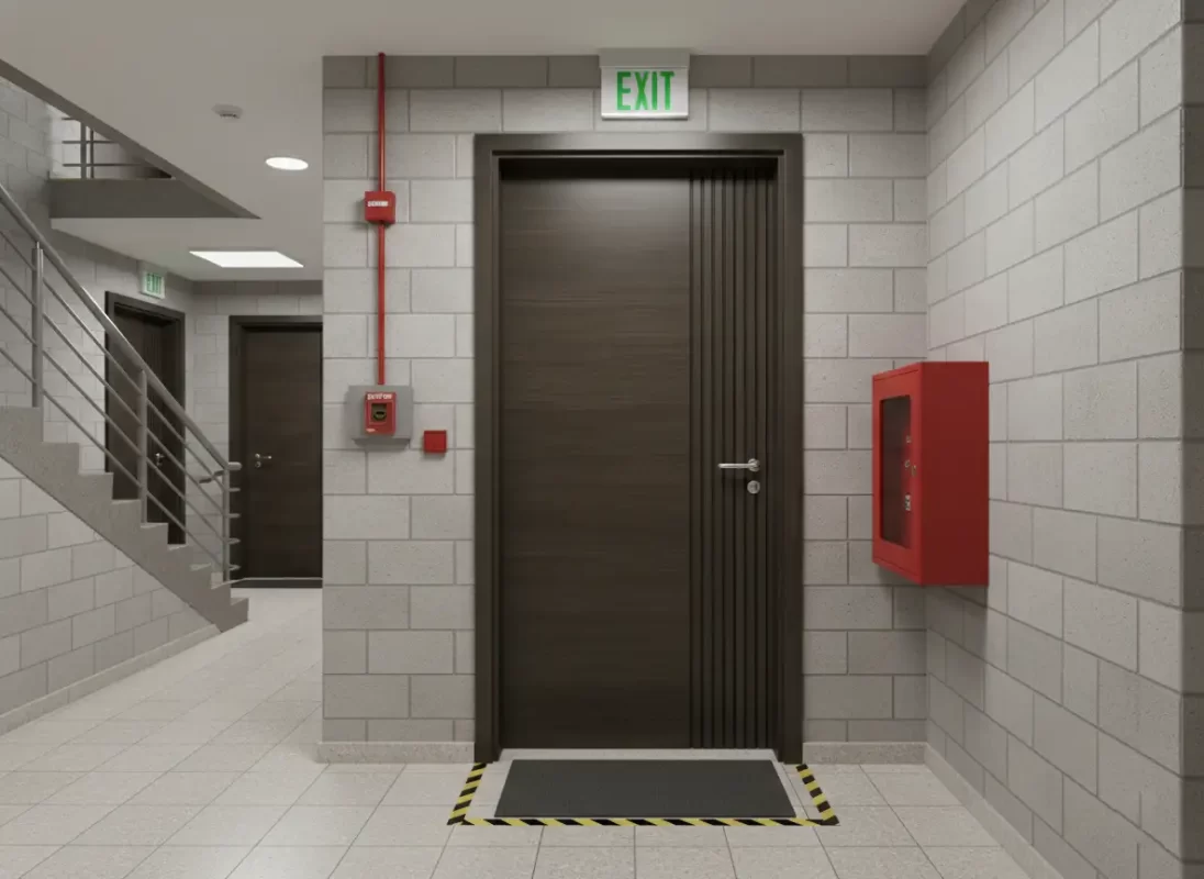 Cửa chống cháy EI90 lắp đặt tại thang bộ chung cư