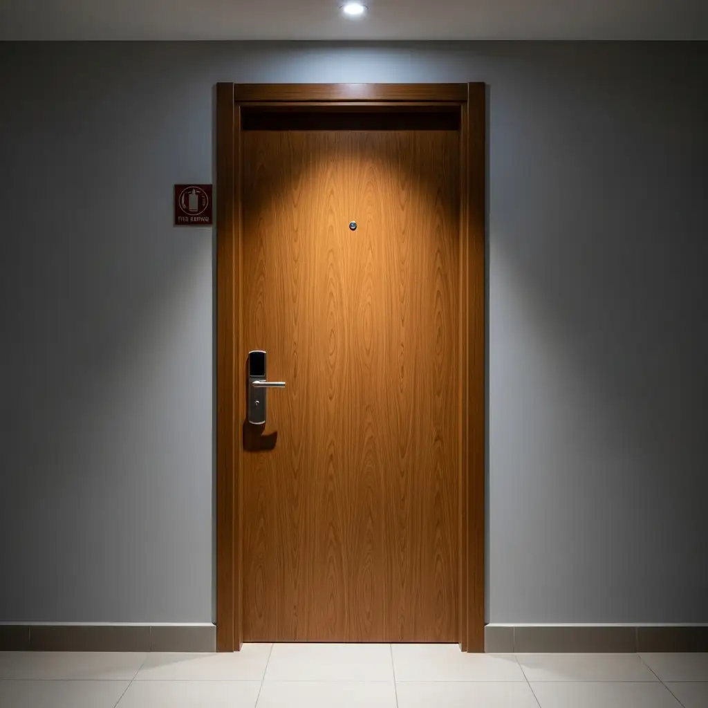 Cửa chống cháy lắp đặt tại hành lang chung cư Thủ Đức