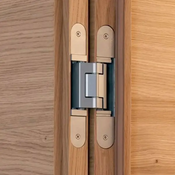 chi tiết bản lề giảm chấn cửa composite phòng trẻ em