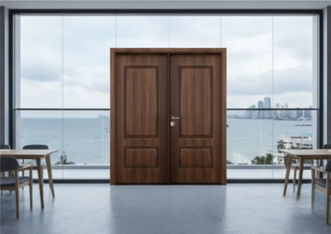 Cửa composite lắp đặt cho nhà phố 2 mặt tiền tại Nha Trang