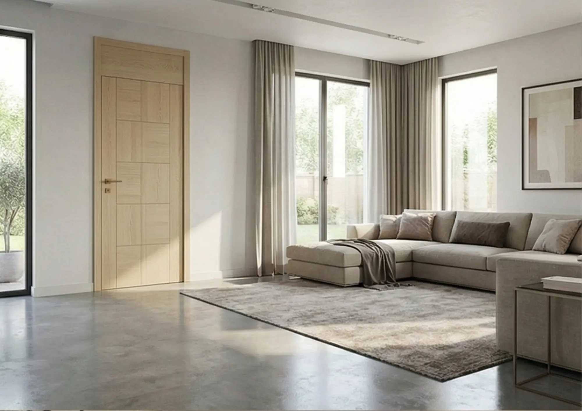 Cửa composite Nha Trang cho căn hộ dịch vụ cho thuê dài hạn