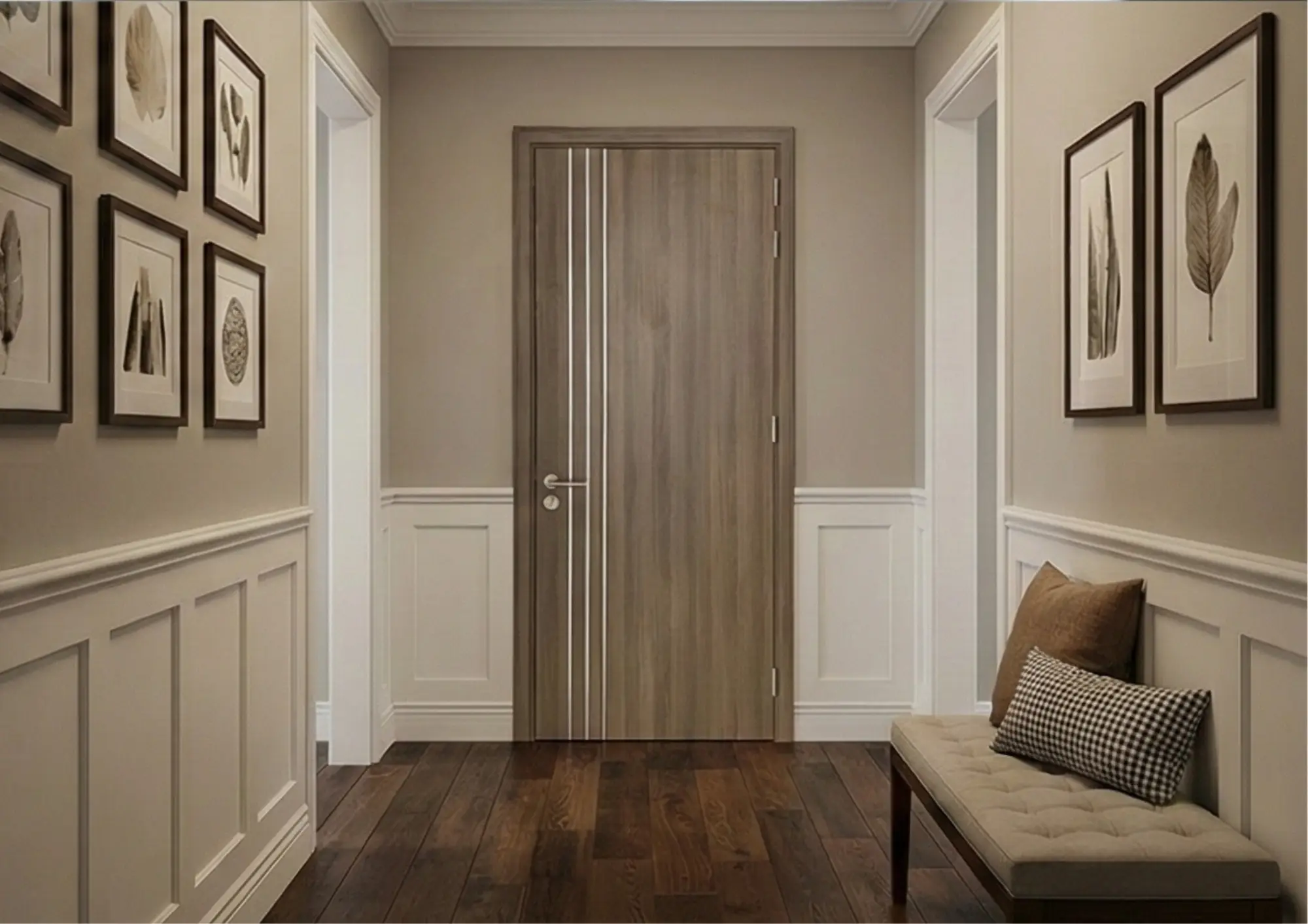 cửa composite phòng ngủ căn hộ